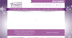 Desktop Screenshot of priorityprinting.com